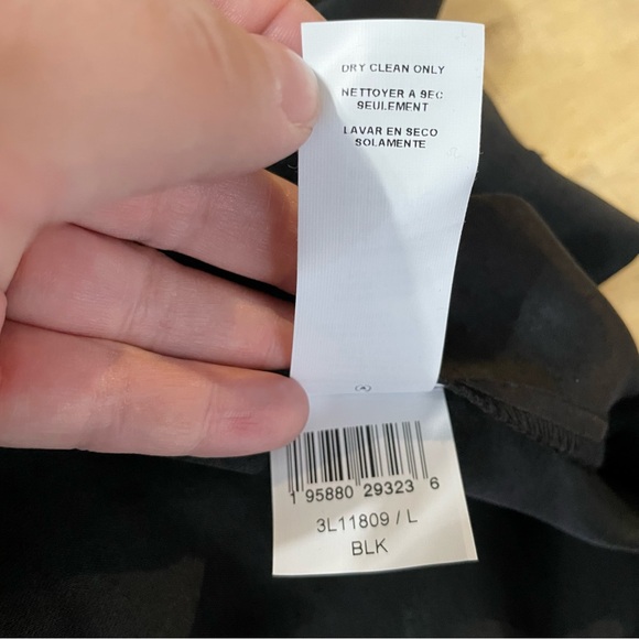 Karen Kane Drape Front Satin Top in Black Size L (NWT) - Picture 8 of 8